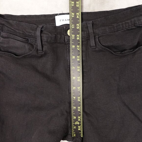 Frame‎ jeans capri women's 30 black denim - Picture 5 of 10